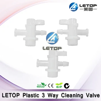 

High Quality!! Plastic 3 way valve for most solvent printer
