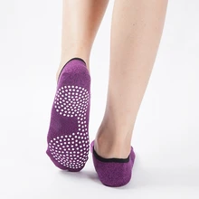 Носки для йоги быстросохнущие противоскользящие амортизирующие бинты Пилатес балет хорошее сцепление хлопок UNS-OKLE