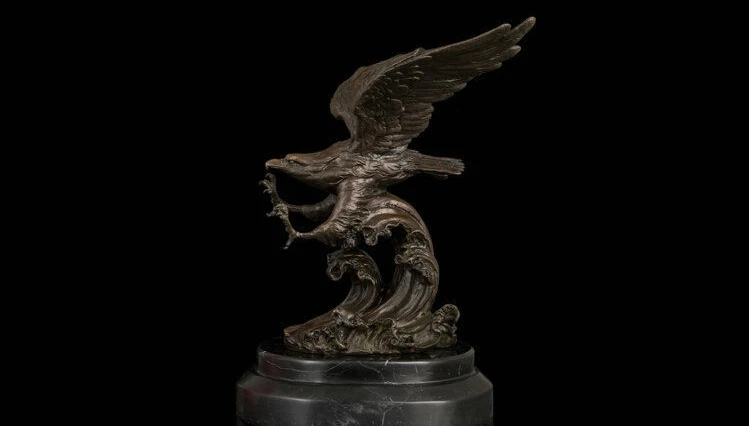 

Art Deco Sculpture Birds Eagle Bronze Statue