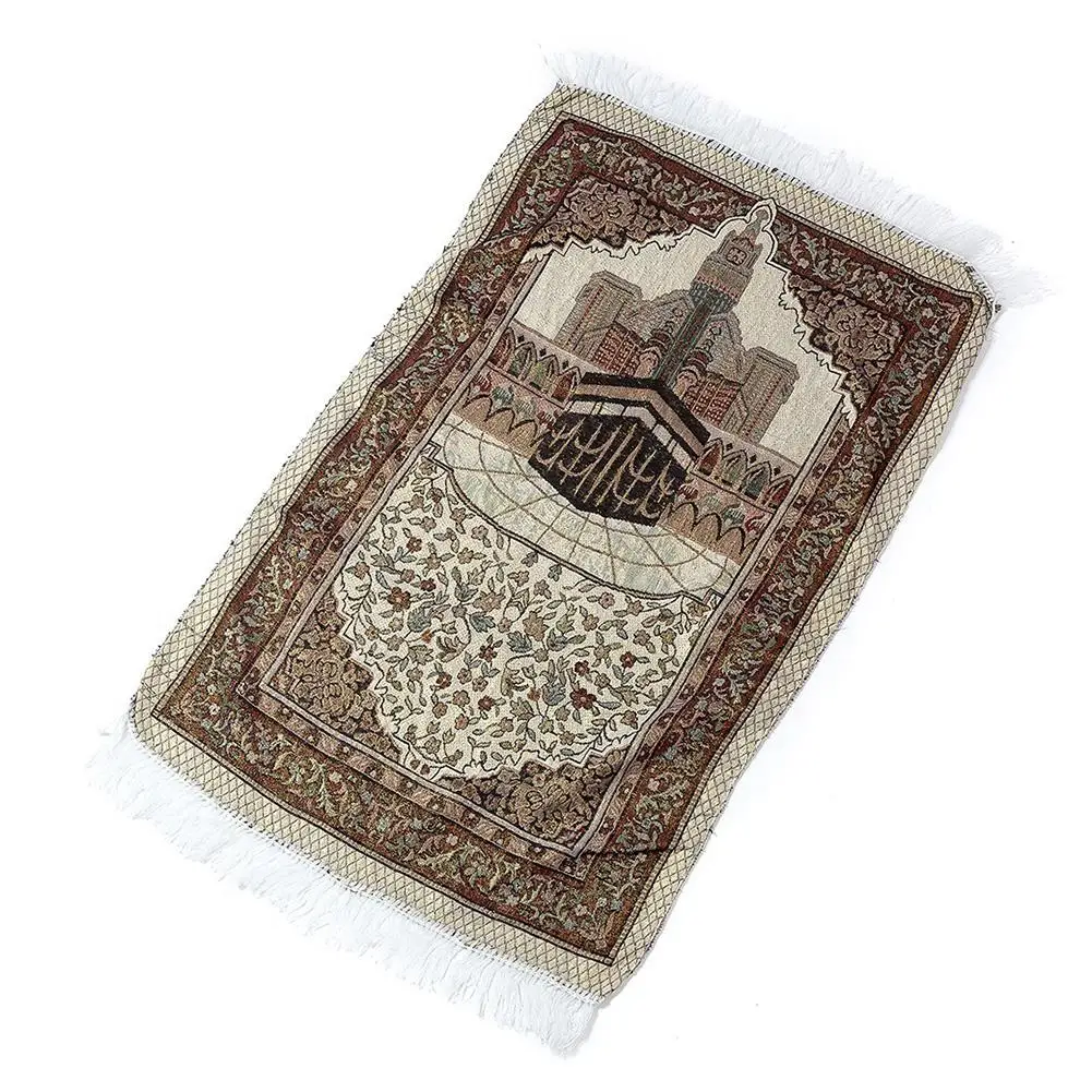 

65X110CM Islam Prayer Rug Velvet Weave Muslim Prayer Carpet Anti-skid Musallah Prayer Mat Blanket Islam Praying Mat Home Textile