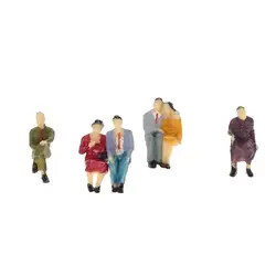 50 шт. DIY 1:42 Весы Окрашенные Модель люди поезд пассажиров Цифры игрушки с красочной одежды Конструкторы для детей