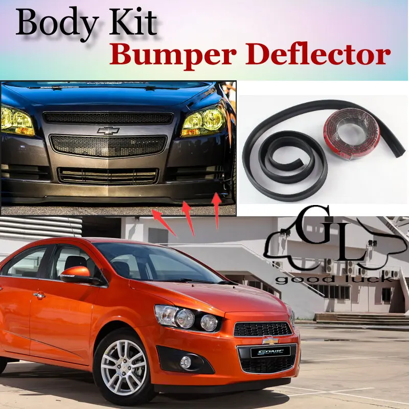 

Bumper Lip Lips For Chevrolet Sonic 2011~2015 Car Lip Shop Spoiler For Car Tuning TOPGEAR Body Kit + Strip