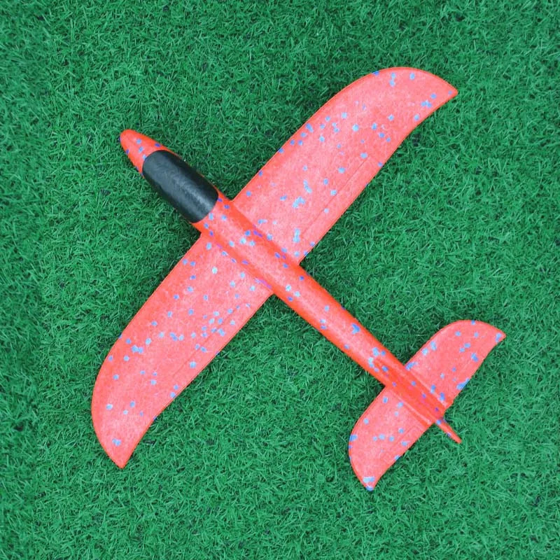 Детские игрушки «сделай сам» ручной бросок Летающий планер самолеты пена модель аэроплана вечерние сумки наполнители Летающий планер самолет игрушки для детской игры - Цвет: Not Lamp Red