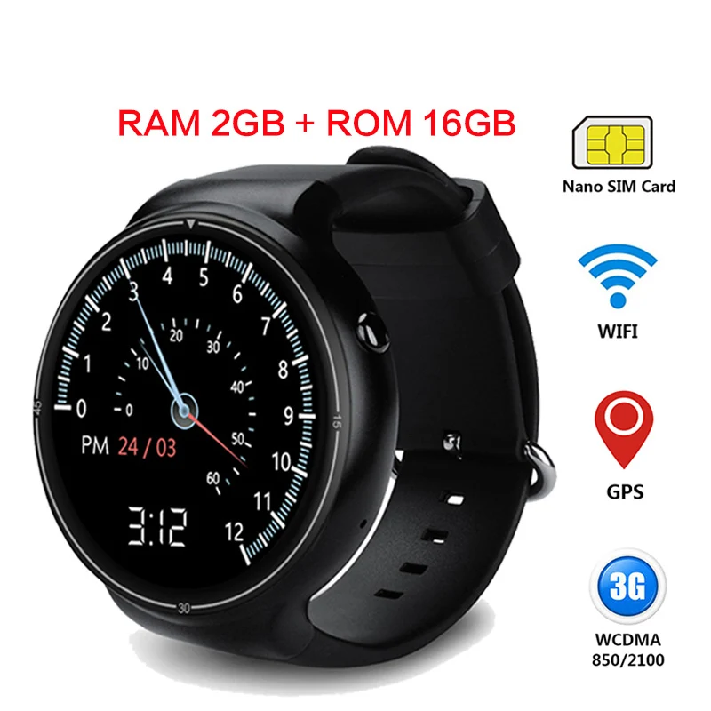 Smart Watch Z01 Bluetooth Android 5.1 Smartwatch 1GB RAM