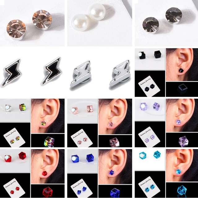 1 Pair 2PCS Healthy Stud Earring For Women Weight Loss Therapy