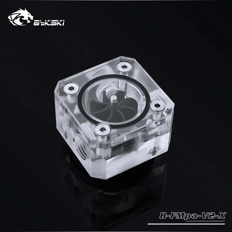

Bykski Acrylic Flow Meter G1/4 Thread Water Cooling System Coolant Filter Indicat Computer Cooler Fittings 3-Way holes B-FMpa-X