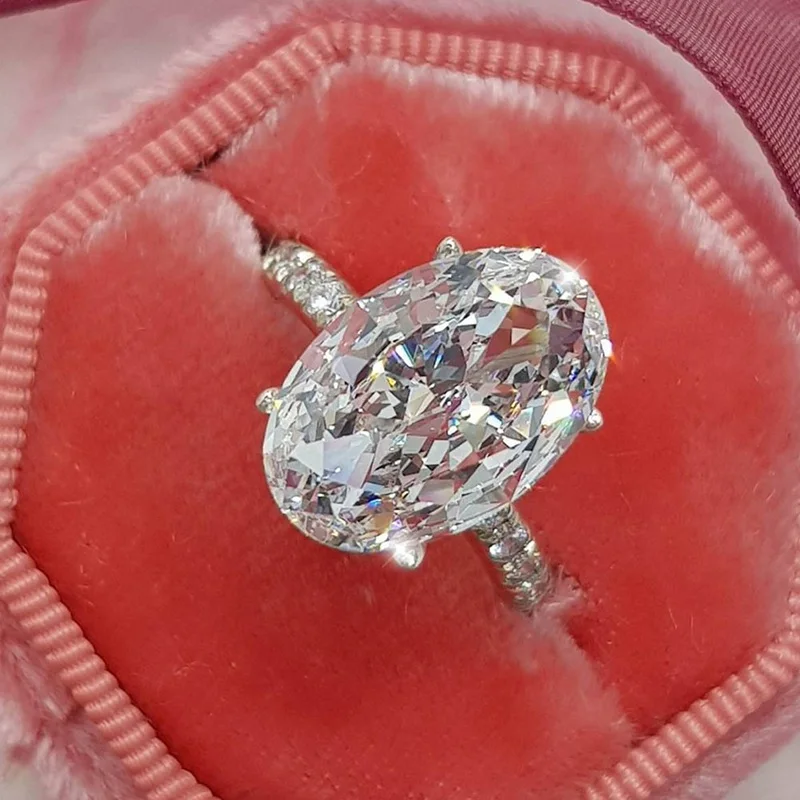 

Hot Selling Oval Zircon Ring Women's Wedding Zircon Fashion Jewelry Rings
