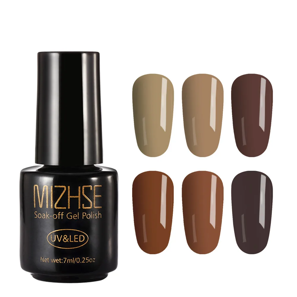 MIZHSE УФ-гель для ногтей Esmaltes полу-термолак для ногтей светодиодный DIY Красота 6 шт., Длительное Действие, Гель-лак для ногтей, набор для гелевого Лаки - Цвет: MC-P43
