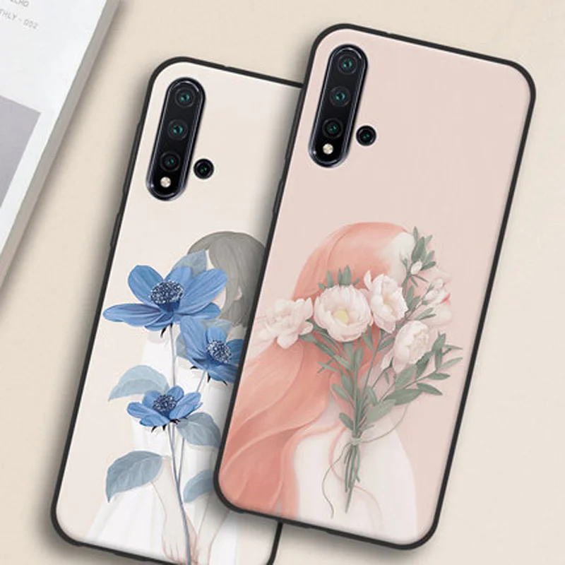 Для huawei Nova 5 Pro Чехол для девочек Мягкий Силиконовый ТПУ тонкий задняя крышка для huawei Nova 5 Pro 5Pro чехол Nova5Pro Coque телефонные чехлы