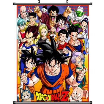 

Japanese Anime DRAGON BALL super saiya Vegeta & Son Gohan & Kakarotto & Burdock Home Decor Wall Scroll Poster Decorative Picture