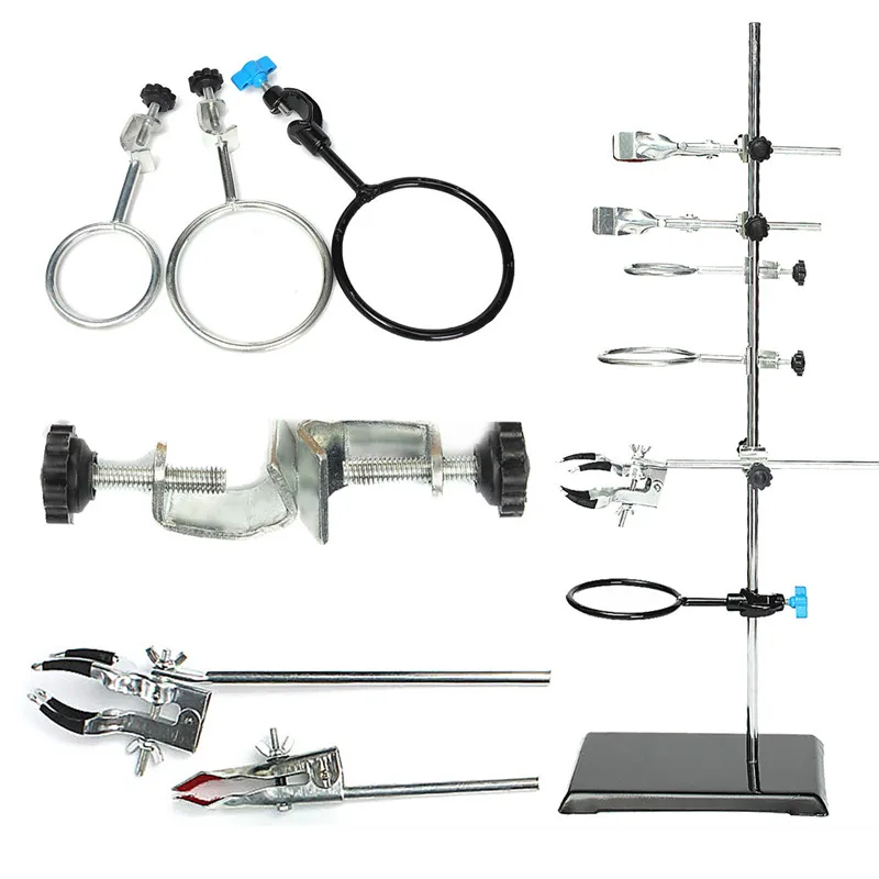 Kicute Lab Stands Support and Laboratory Clamp Lab Clips Flask Clamp Condenser Clamp Stands 600mm School Laboratory Supplies Kicute Lab Stands Support and Laboratory Clamp Lab Clips Flask Clamp Condenser Clamp Stands 600mm School Laboratory Supplies