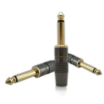 

gold-plated 6.3 6.5 6.35 the mono audio plug Two core plug
