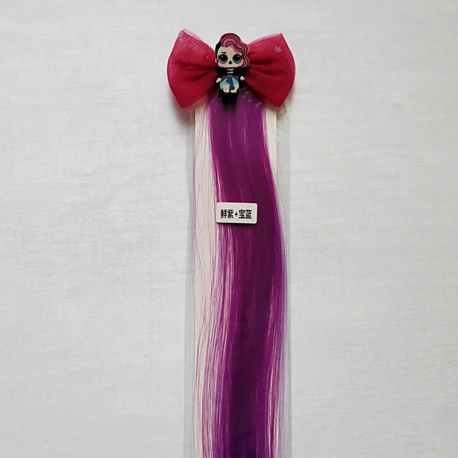 Модные женские заколки с бантом блестящий парик блестками для волос девочек