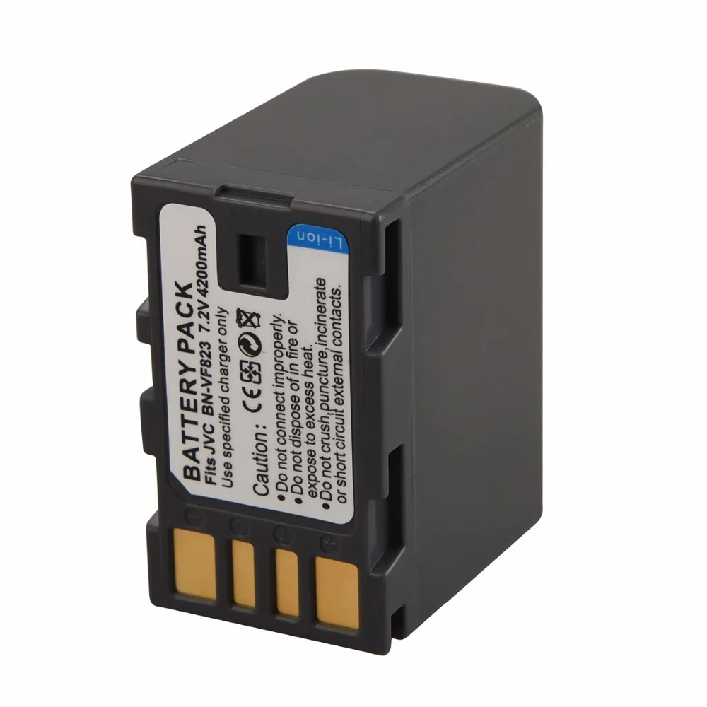 Recarregável Li-ion Bateria para Jvc Câmera Backup Bateria Bn-vf823 Bn-vf823u Bn-vf815 Bn-vf808 Gr-d771 Gz-hd7 Gz-mg 7.2v 4200mah - Image 6