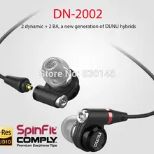 Topsonic Dunu DN-2002 DN2002 двойная движущаяся катушка IEM баланс арматура 2D+ 2BA HIFI музыка бас Студия DJ монитор наушники