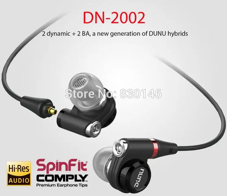 Наушники вкладыши Topsonic Dunu с двойной подвижной катушкой IEM Balance 2D + 2BA HIFI музыка бас