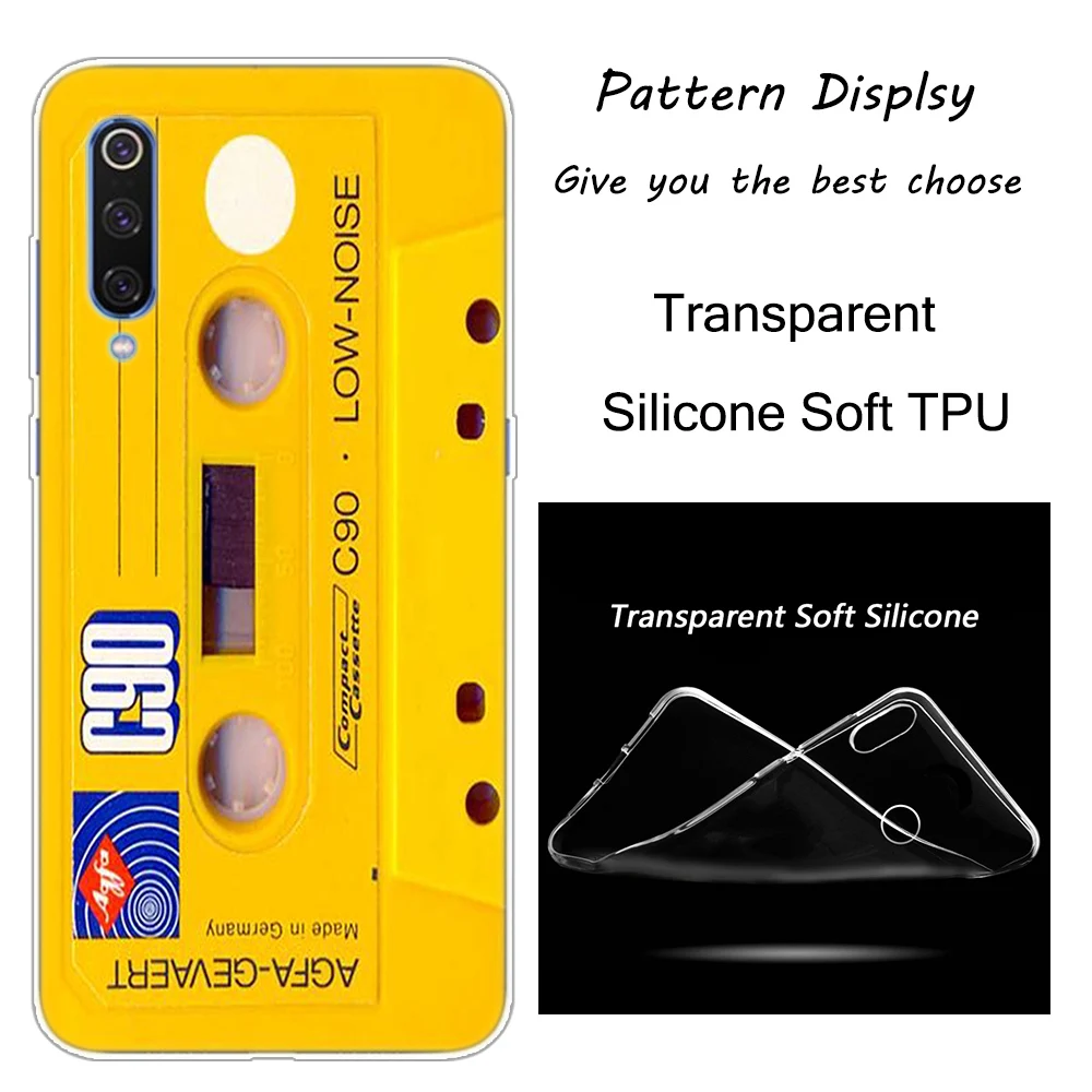 Классическая старую кассету мягкий чехол для Xiaomi Pocophone F1 9T 9 9SE 8 A2 Lite A1 A2 Mix3 Redmi K20 7A Note 4 4X5 6 7 Pro S2 - Цвет: 008