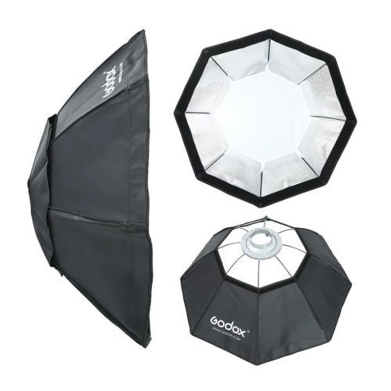 Софтбокс godox BW95cm Octagon umbrella+ крепление Bowens из алюминиевого сплава переходное кольцо для фотостудии godox flash