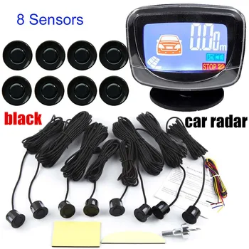 

22.5mm Buzzer LCD monitor 12V 8 Sensors Display Car Reverse Backup Radar Monitor System Parking Sensor Kit