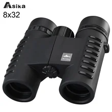 EYESKEY Многоцветный 8x32 компактный бинокль Asika телескоп Bak4 Призма Оптика походный бинокль шейный ремень для переноски сумка