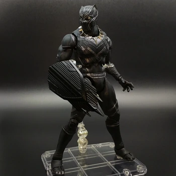 

Marvel 15cm Super heros civil war Black Panther VS Captain movable Action figure toys doll collection Christmas gifts