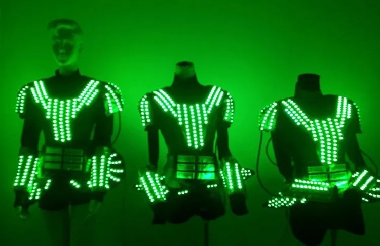 

LED illuminated/ glowing women/lady robot costumes/ light suits/clothes dance accessories dance dress jumpsuits