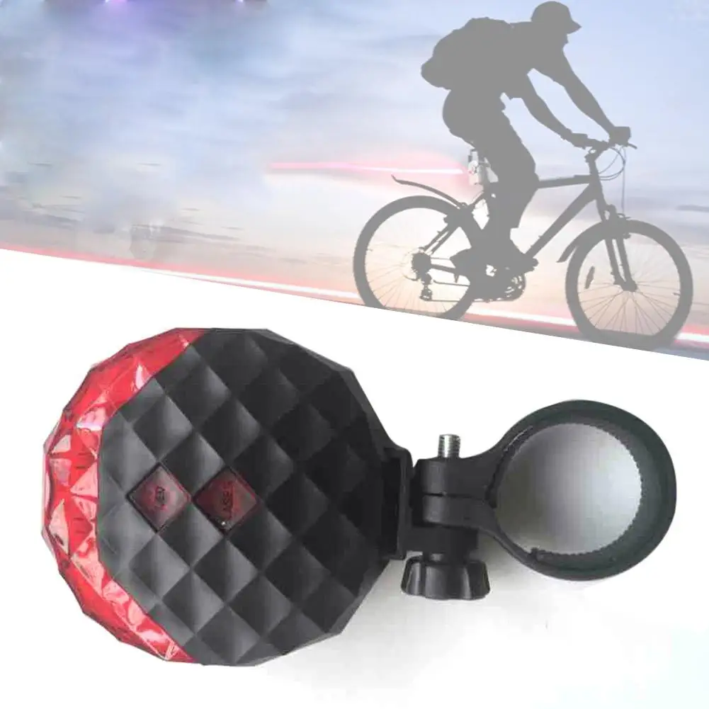

5LED+2Laser Cycling Bicycle Bike Light 7 Flash Mode Safety Rear Lamp Waterproof Laser Tail Warning Lamp Flashing Bicycle Light