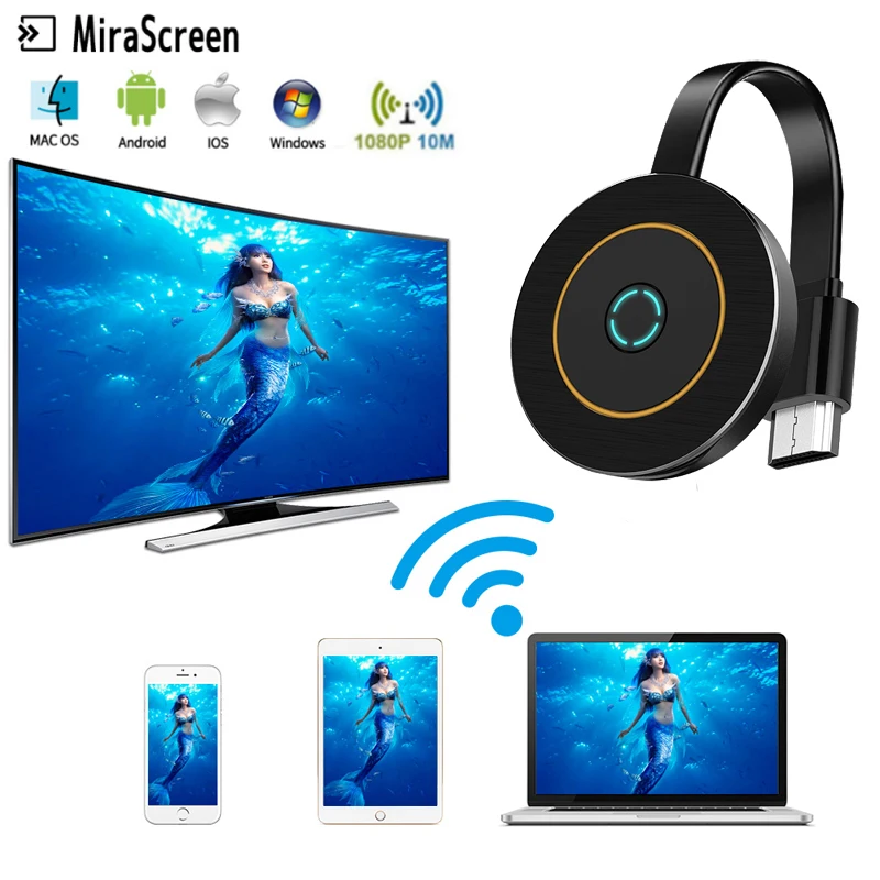  Miracreen G10 4K HD TV Stick 5GHz Video Wireless Dongle Receiver WiFi Display Screen Mirroring TV M