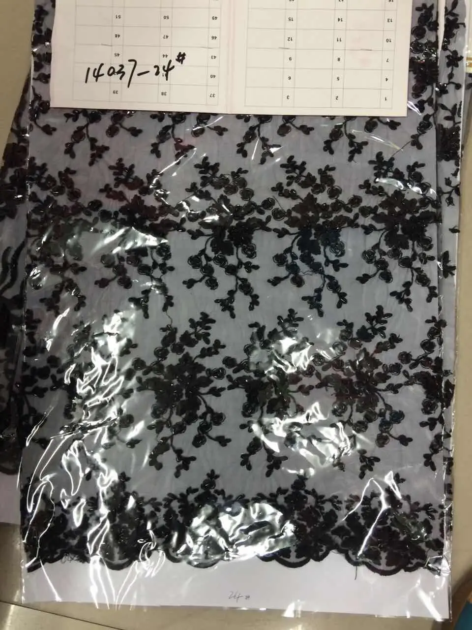 

Latest black guipure lace fabric 2015 stones beaded lace polyester embroidery net lace for ladies dresses