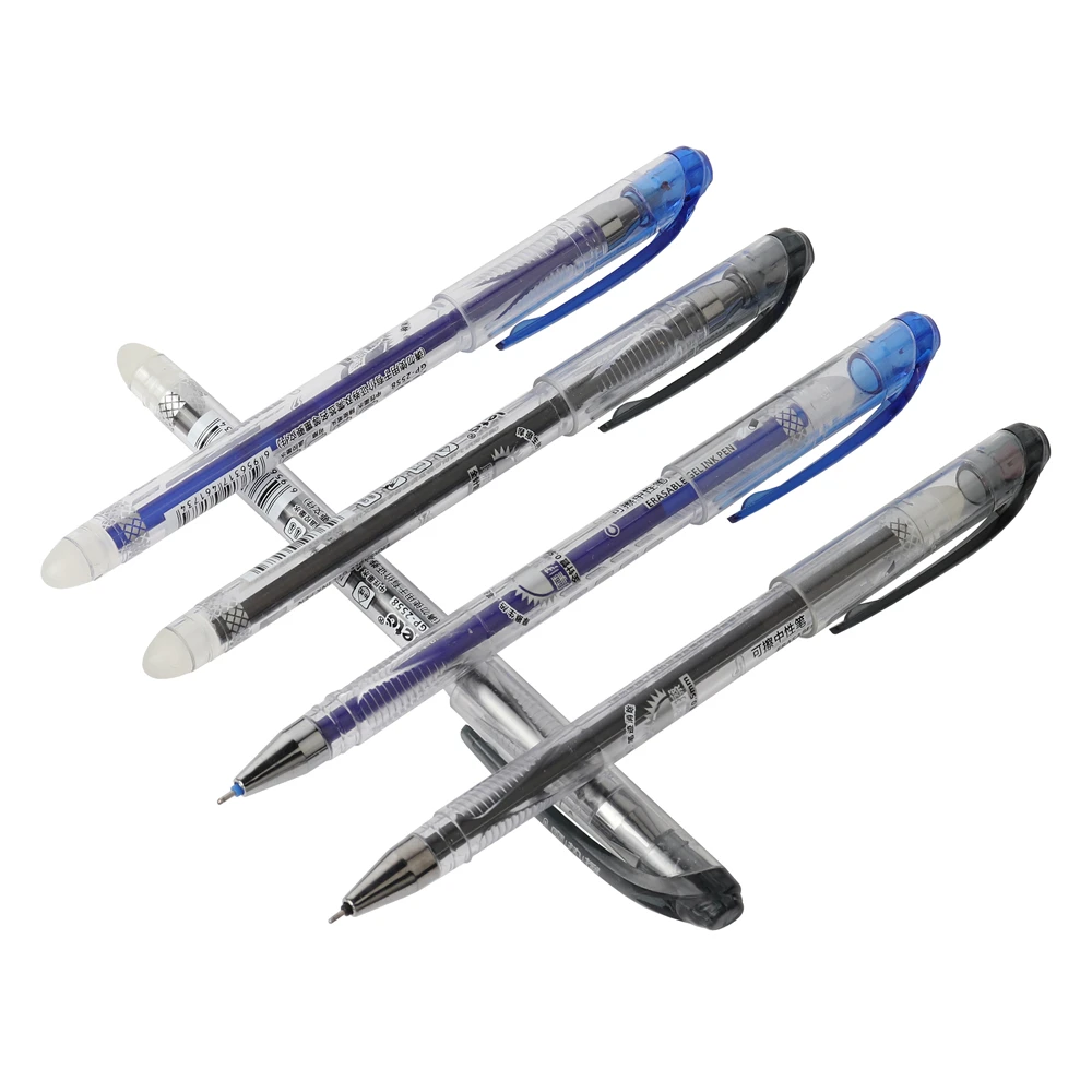 

3PCS Blue Black Ink Erasable Pen Student Stationery Writing Pen Multifunction Gel Pen 0.5mm Tip Writing Fluently Strong Quality