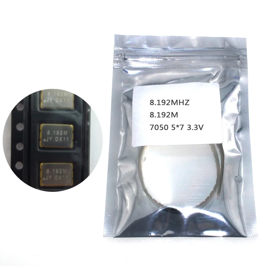 10 шт SMD 5070 активный кварцевый генератор OSC 8,192 MHZ 8,192 M 7050 5*7 3,3 V 25PPM