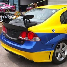 Подходит для Honda Civic FD2 FA1 GT Крыло углеродного волокна задний спойлер заднего крыла