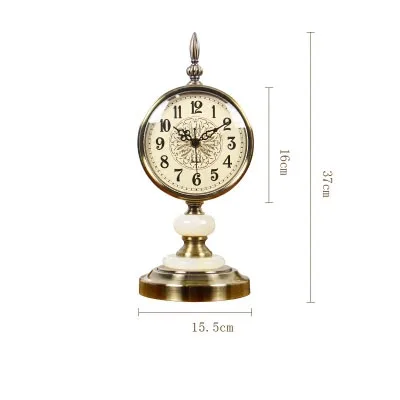 

Decorative Retro Table Desktop Clock Living Room Bedroom Vintage Furnishing Clock Nostalgic Ornament Table Desktop Watches