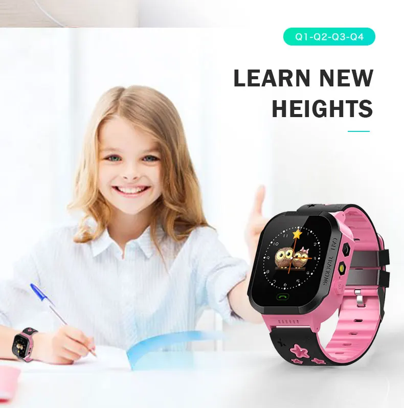 Детские умные часы для детей камера для безопасности SIM вызов ребенок LBS SOS наручные часы Будильник Водонепроницаемый детский подарок для gps