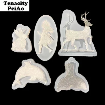 

Transparent Silicone Mold for Epoxy Uv Resin Molds for Jewelry Pendants Jewelry Making