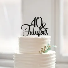 40th birthday cake topper
