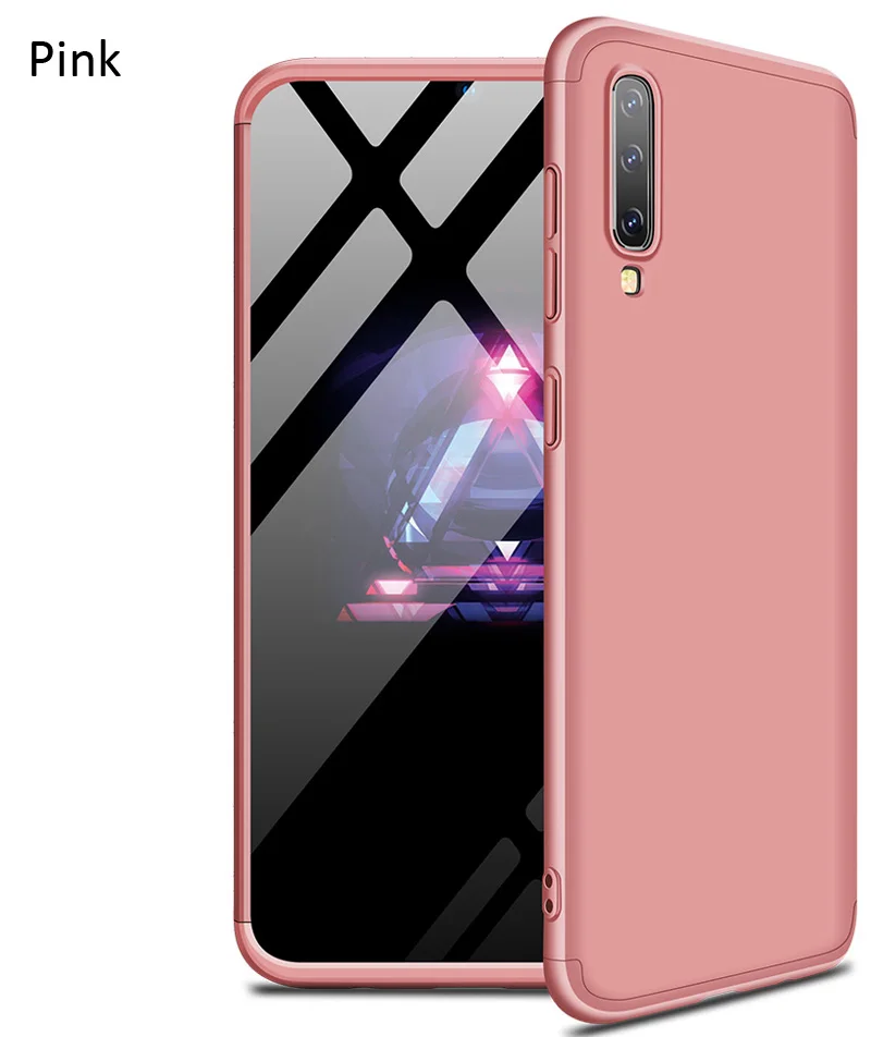 Case Чехол gkk для samsung Galaxy A30 A50 A70 A60 A40 A10 A20 A70S Полный Защитная крышка - Цвет: Case