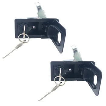 

2 PCS Anti-Theft Adjustable Locks With Keys For Power Distribution Cabinet Caravan Trailer RV Toolbox Car