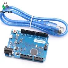 Leonardo R3 микроконтроллер Atmega32u4 макетная плата с USB кабелем совместима с arduino DIY стартовый комплект