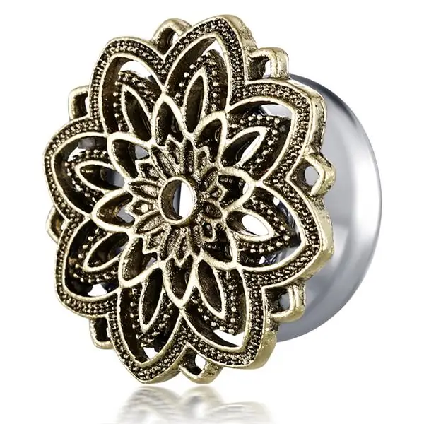 6 - 30 Mm Paio Di BOX Tappi Per Orecchie Organici Tunnel Della