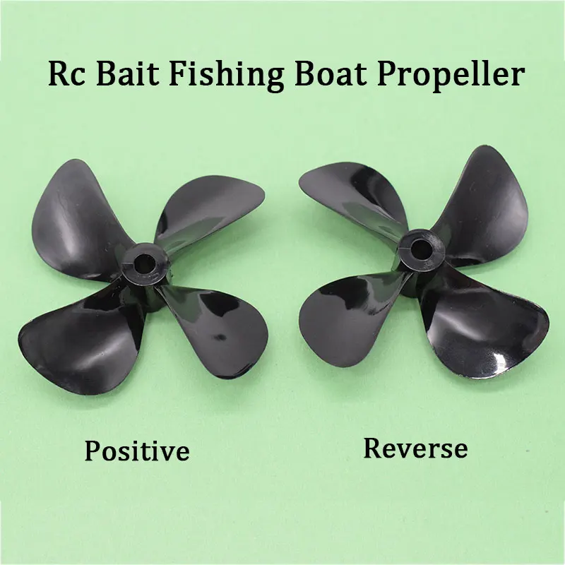 

RC Bait Fishing Boat Propeller 4 Blades Paddle Positive & Reverse Boat Propeller High Strength Screw D50mm 55mm 60mm