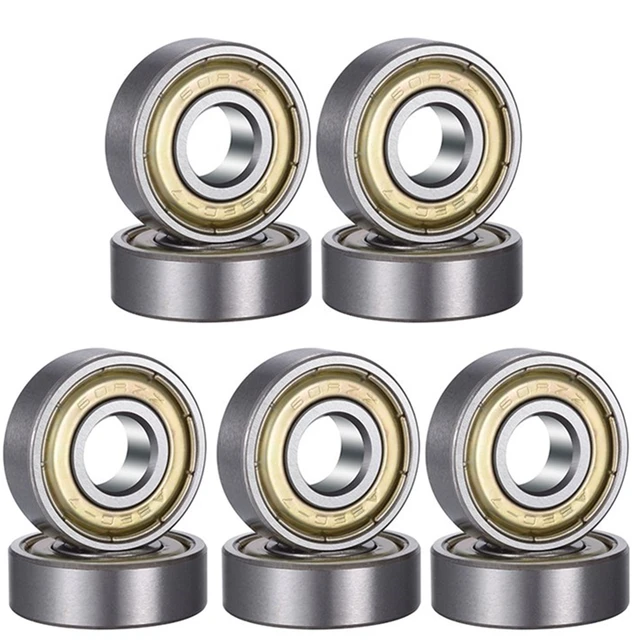 深溝玉軸受,ミニチュア,二重シールド,単列608zz ABEC-7,8x22x7mm