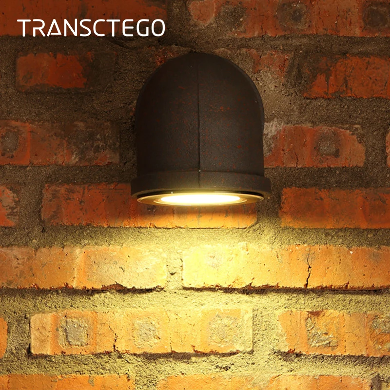 

Retro Led Wall Lamp Industrial Nordic Vintage Style Iron Indoor Rust Pipe Wall Light For Bedroom Restaurant Bar Kitchen Cafe