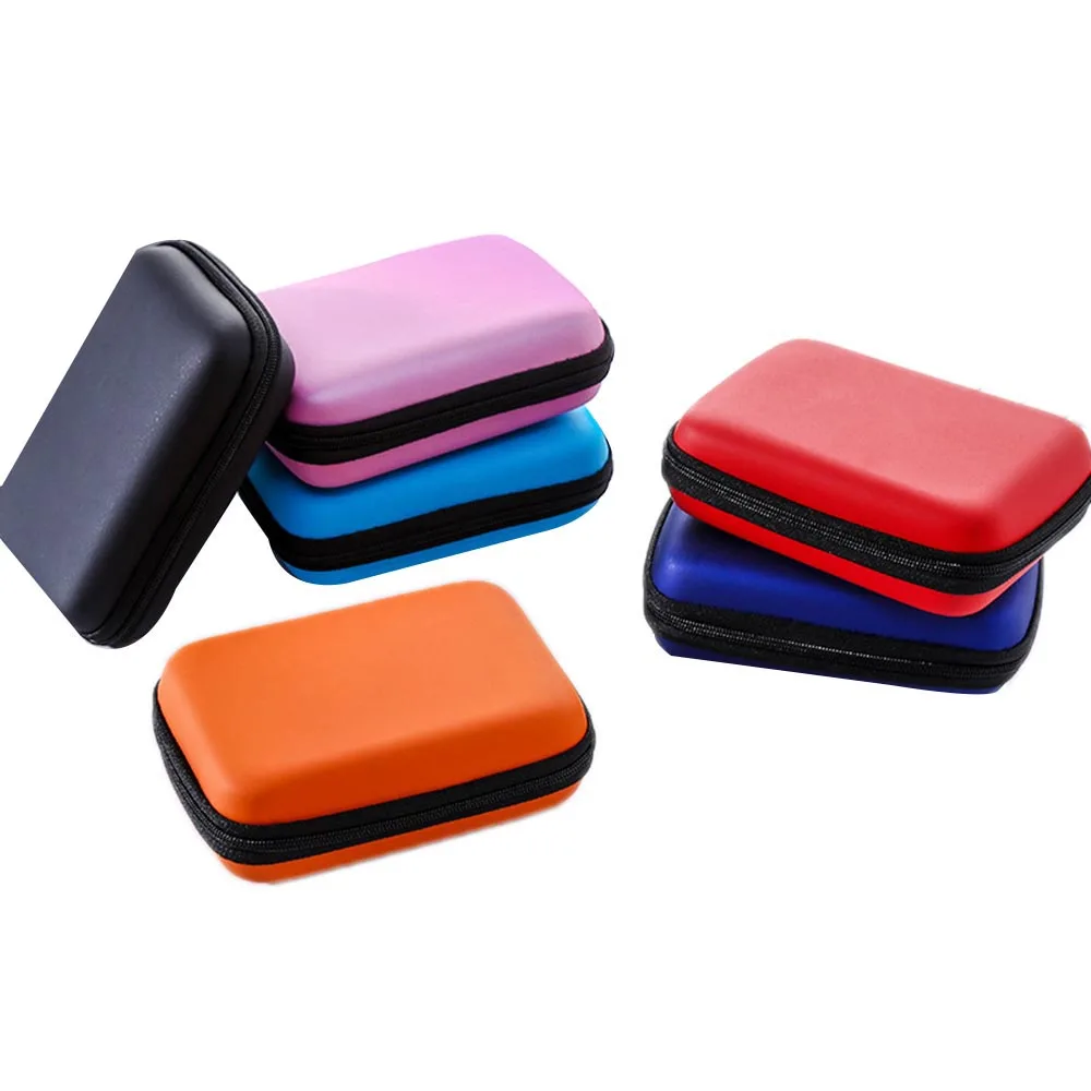 

2.5" HDD Bag External USB Hard Drive Disk Carry Mini Usb Cable Case Cover Pouch Earphone Bag for PC Laptop Hard Disk Case New