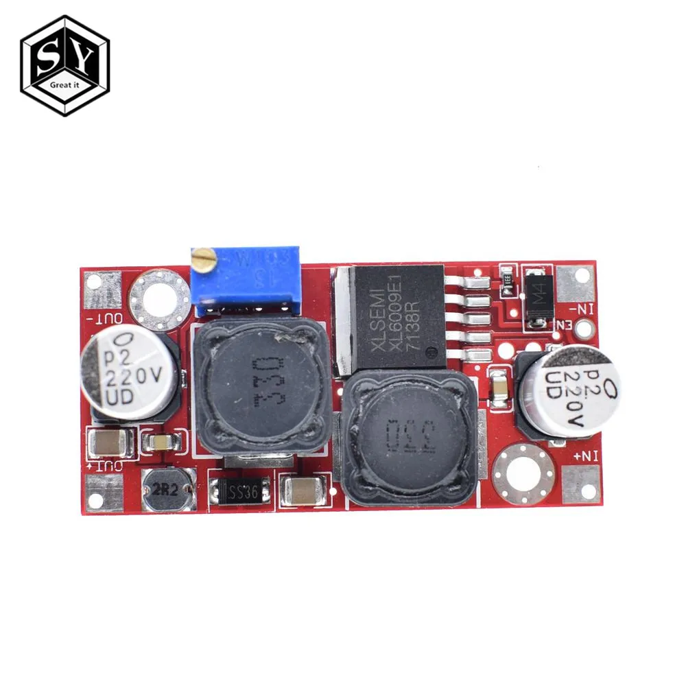 

1PCS Great IT Boost Buck DC-DC Adjustable Step Up Down Converter XL6009 Power Supply Module 20W 5-32V to 1.2-35V
