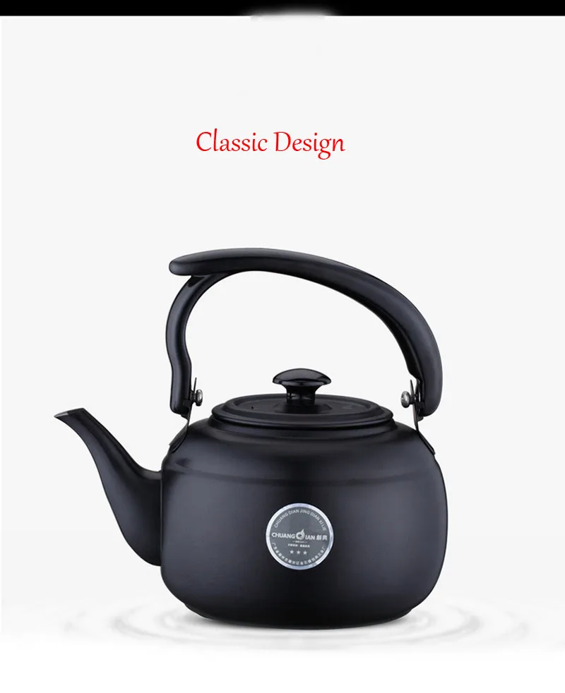1Л высококачественный чайник из нержавеющей стали для воды, креативная Толстая чайная кастрюля для индукционной плиты, газовая плита, чайник, кофейник