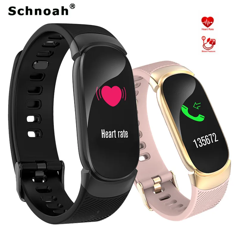

Schnoah Fitness Tracker Men Women Sport Smart Watch Swim Cycling Step Counter Pedometer Relogios Masculino for Android IOS + Box