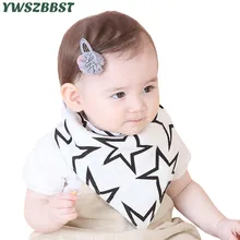 Детские нагрудники со звездами, треугольный шарф для мальчиков, хлопковые детские нагрудники банданы для девочек, детские аксессуары для кормления, одежда для кормления