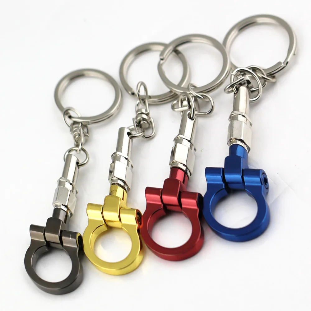 Auto Trailer Hook Model Keychain Creative Car Part Connecting Rod