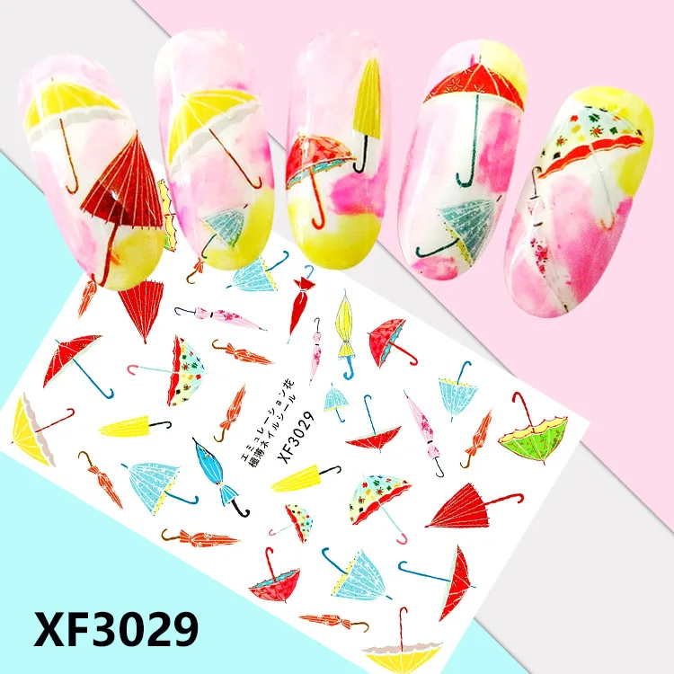 

Fashion Type! Nails Art Manicure Back Glue Decal Decorations Design Nail Sticker For Nails Tips Beauty